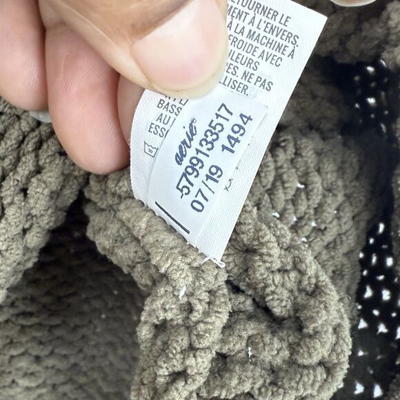 Aerie Olive Green Soft Cozy Turtleneck Sweater Size XS slightly oversized - Picture 14 of 16